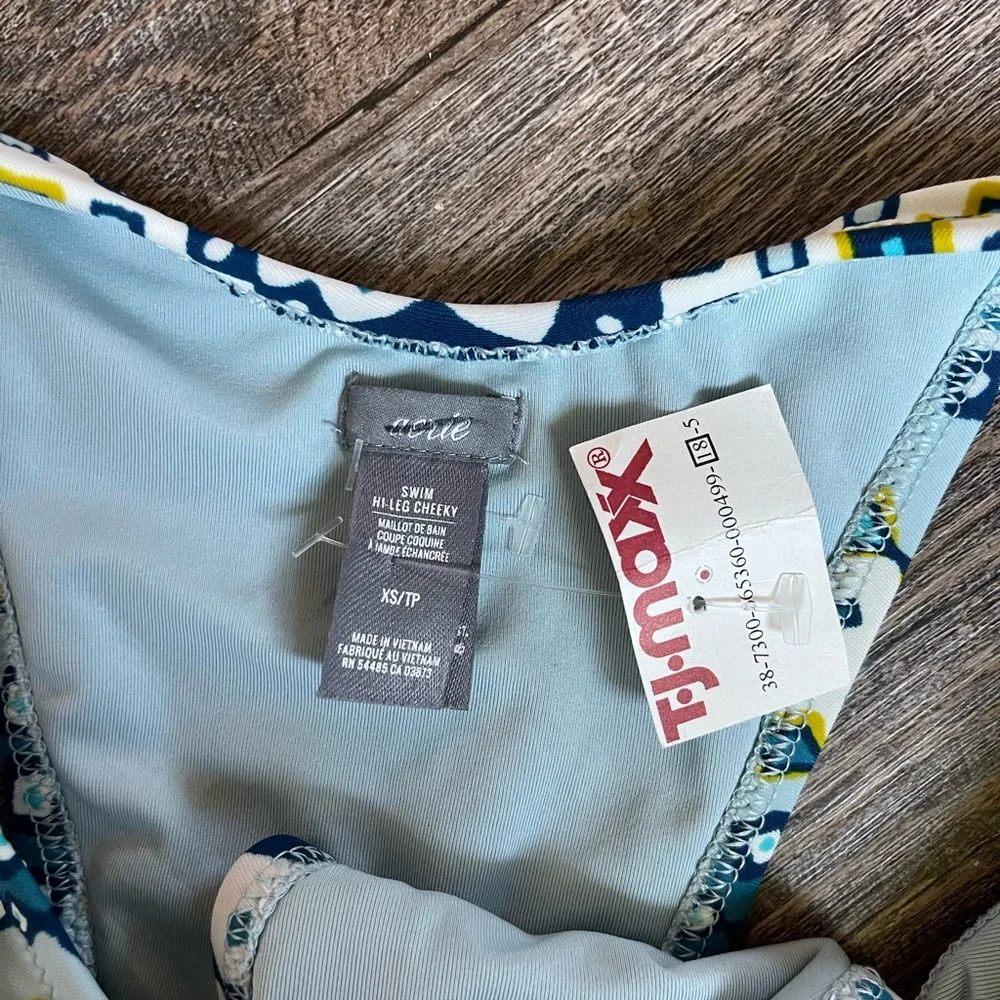 Aerie high leg cheeky bikini bottoms
